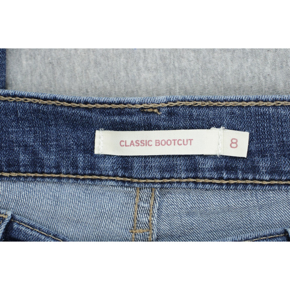 Levis Jeans Womens 8M (29 x 32) Blue Cotton Blend Stretch Classic Bootcut - Picture 3 of 8